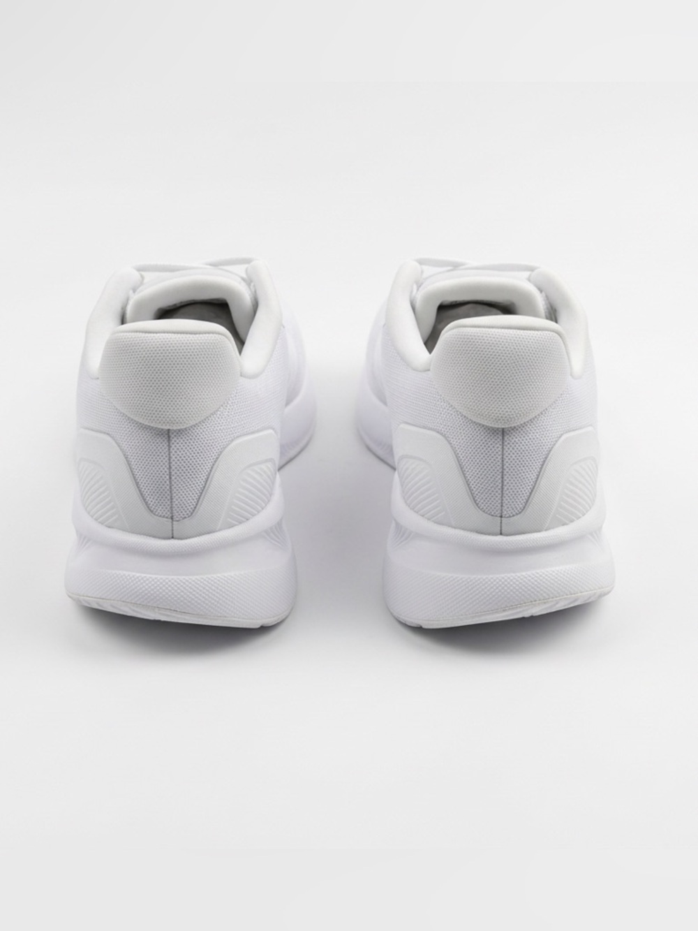 Adidas All White Running Shoes Men’s Size 11.5 Lightweight Sneakers New - Picture 3 of 6